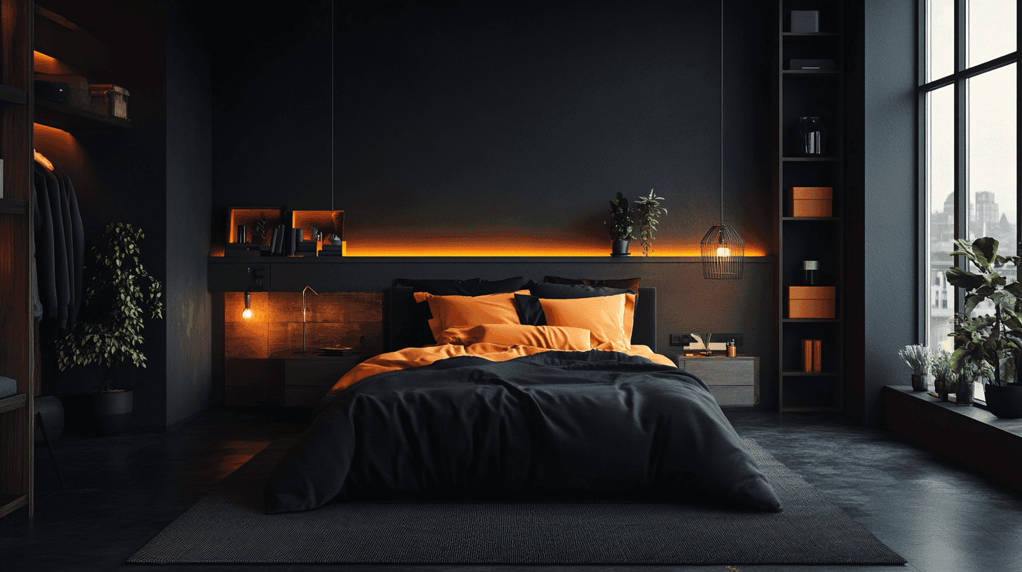 A_Black_Room_Balanced_with_Orange_Tones