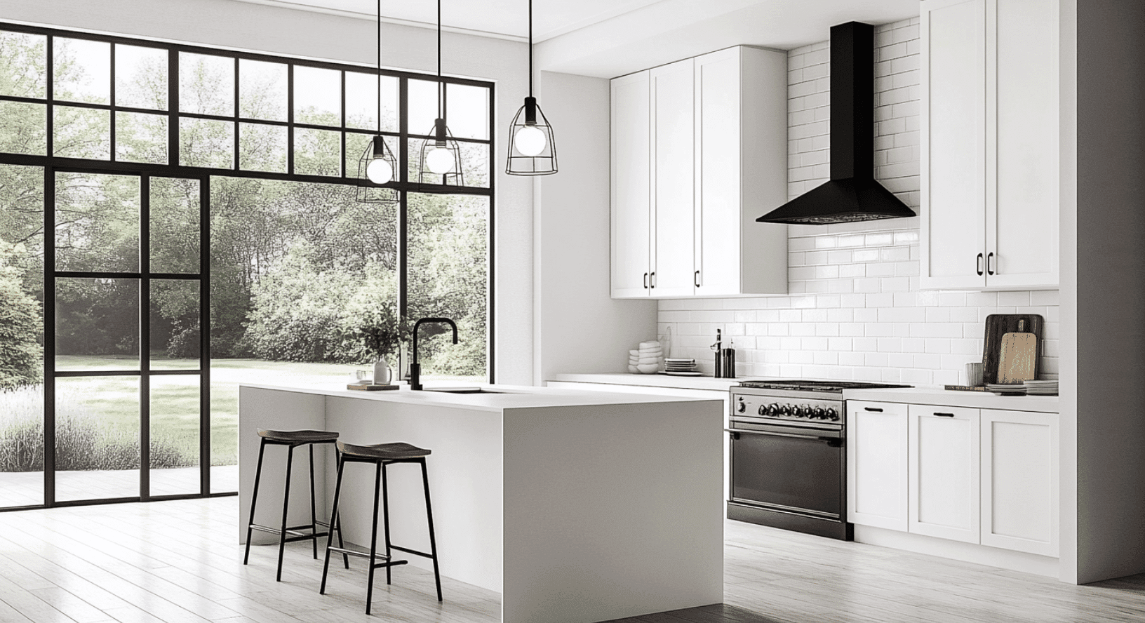 A_White_Kitchen_with_a_White_Countertop_and_Black_Accents_That_Pop_Out