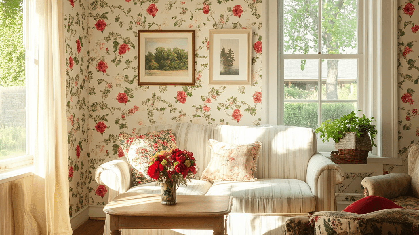 Add_a_Floral_Vintage_Wallpaper