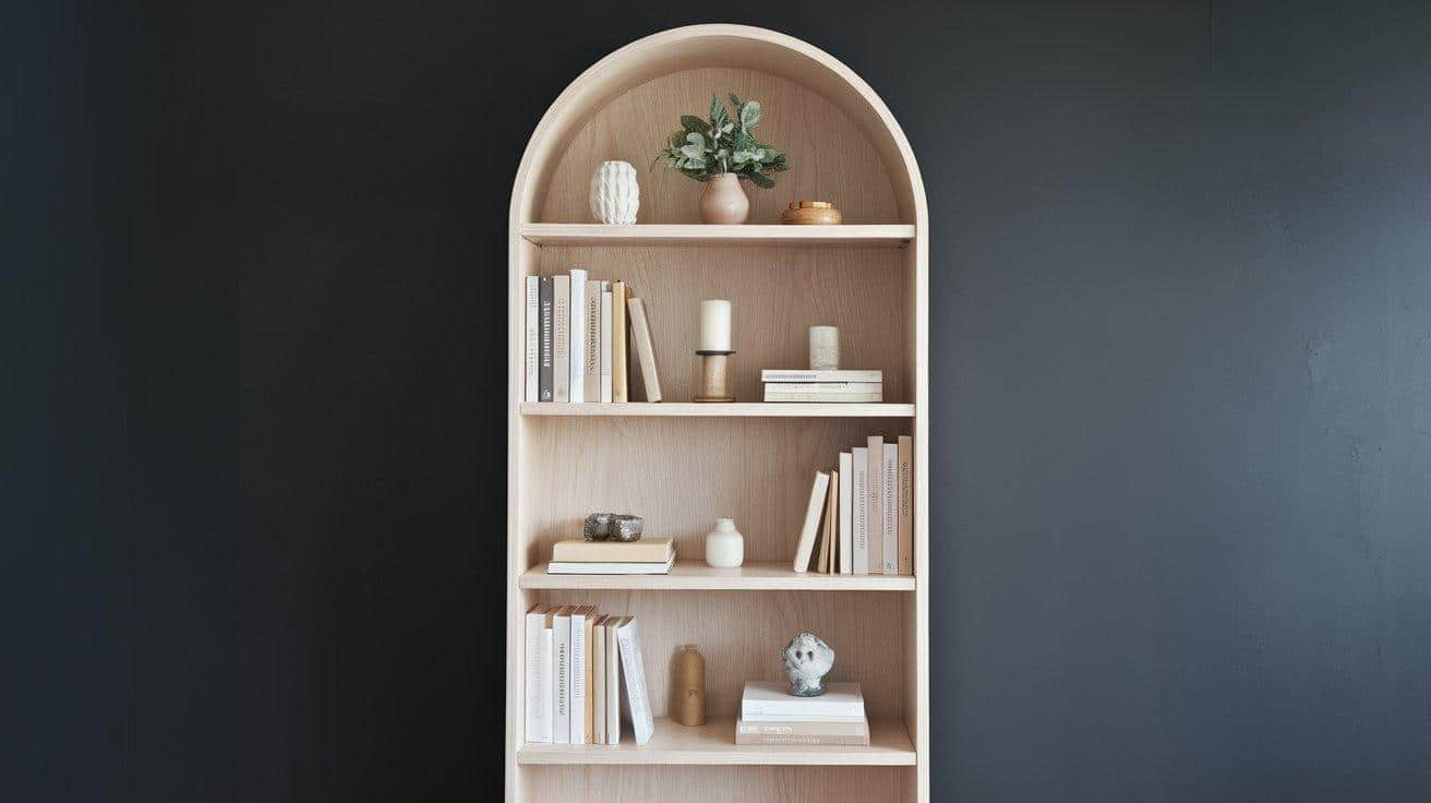 Curved_Arch_5-Shelf_Bookcase
