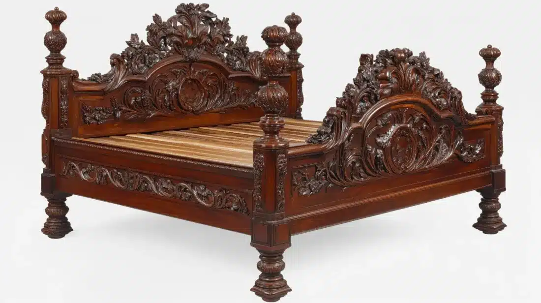 Hand-Carved_Wooden_Bedframe