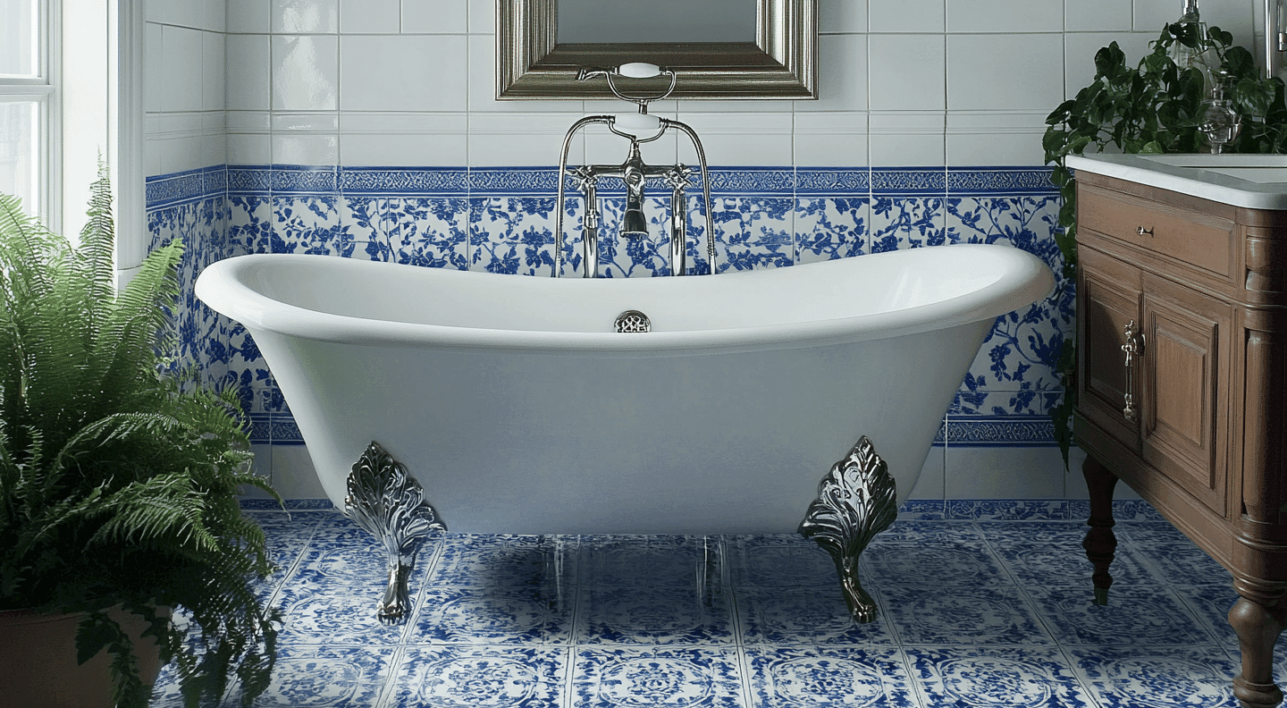 Victorian_Bathroom_with_Blue_and_White_Mosaic_Floor_Tiles