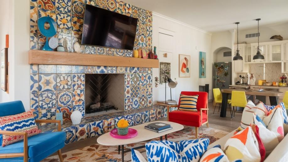 N-41_Colorful_Tiled_Fireplace_with_TV