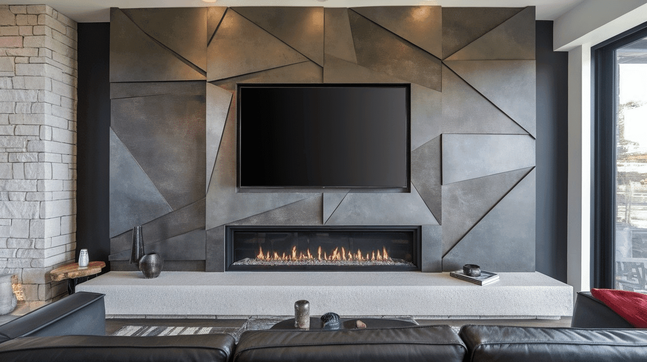 N-43_Geometric_Fireplace_Wall_with_TV