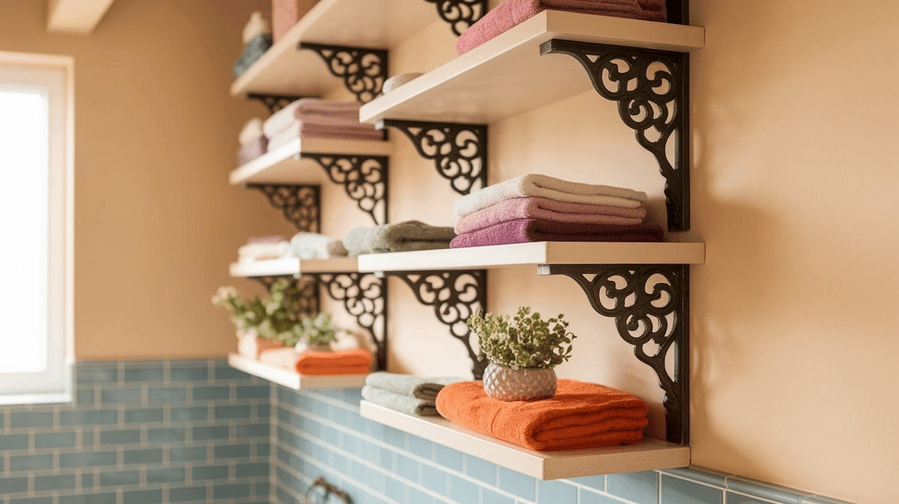 Floating_Shelves_with_Decorative_Brackets