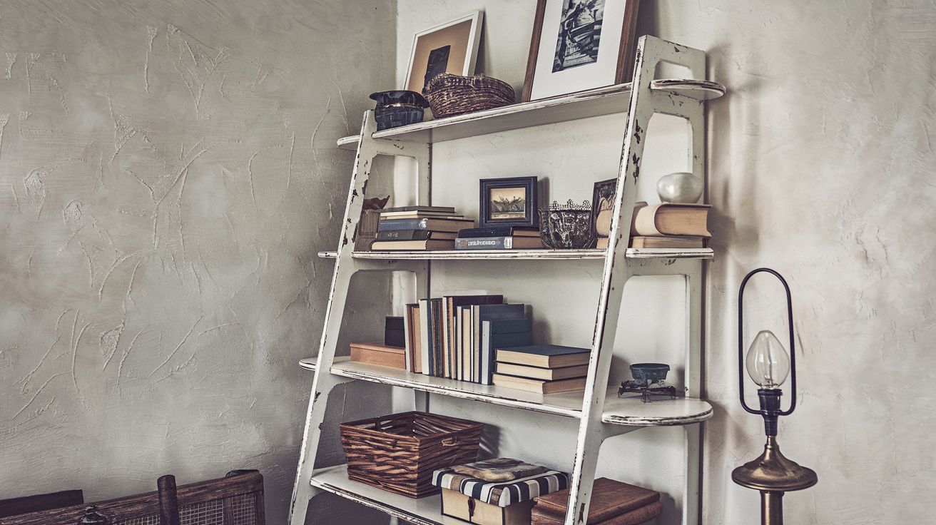 wyDistressed_Ladder_Shelf