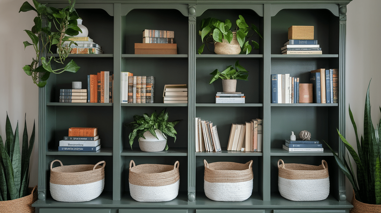wyForest_Green_Bookcase