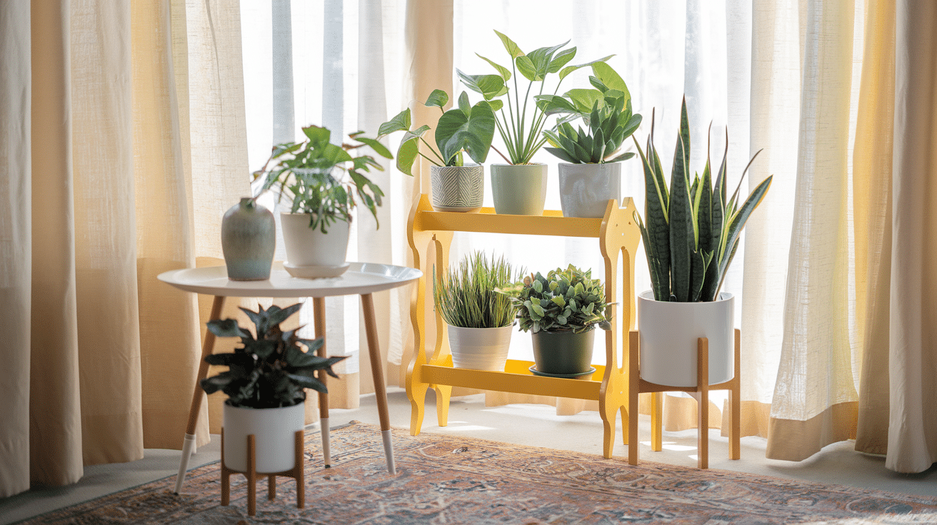 wySunny_Yellow_Plant_Stand